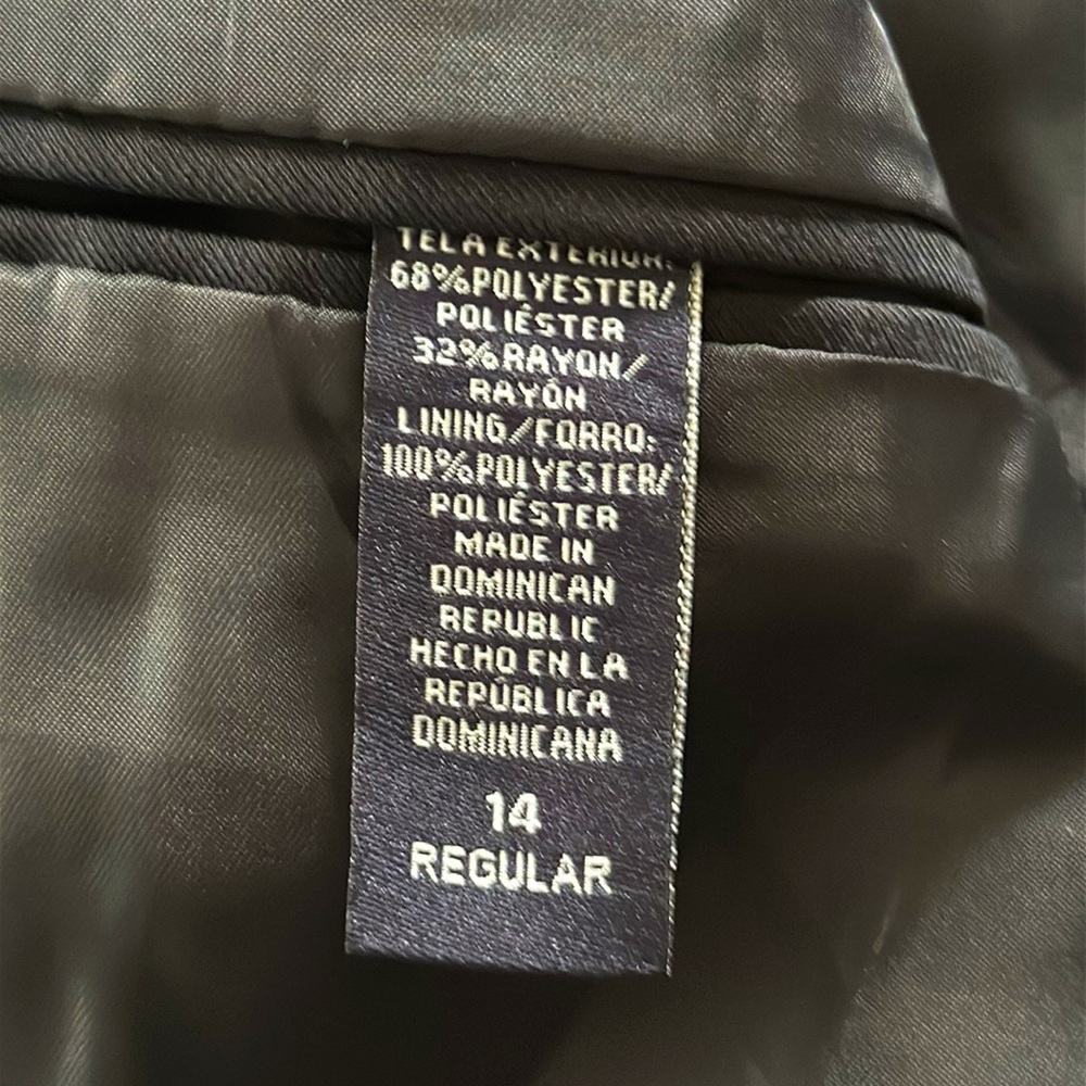 Boys Nautica Navy Blue Lined Blazer with Brass Buttons - Size 14 Regular - Picture 6 of 6